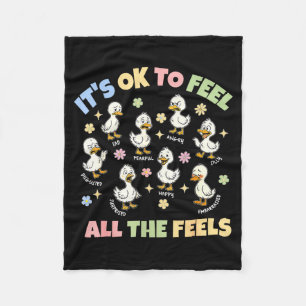 To feel the feels silly goose mental health spedTo Fleece Blanket