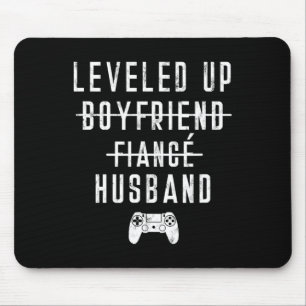 To Fiance Husband Levelled Levelling Up Video Game Mouse Pad