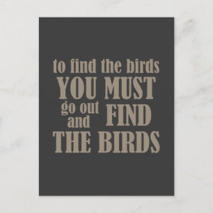 To Find the Birds Postcard