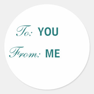 TO-FROM label - stickers