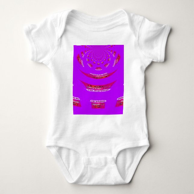 To Funny I Miss You I am Bored Baby Bodysuit (Front)