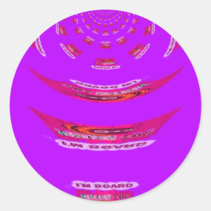 To Funny I Miss You I am Bored Classic Round Sticker