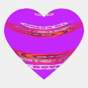 To Funny I Miss You I am Bored Heart Sticker