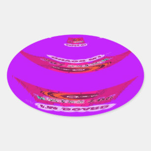 To Funny I Miss You I am Bored Oval Sticker