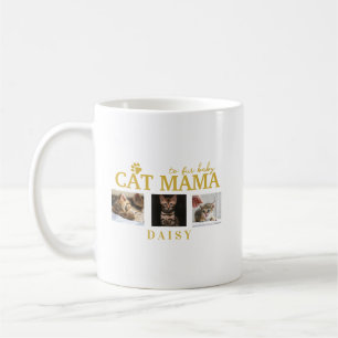 to fur baby cat mama pet customized photo collage coffee mug