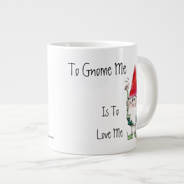 To Gnome Me is To Love Me Cartoon Mug (Front Right)