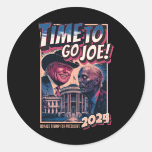 To Go Joe Funny Pro Trump 2024 Classic Round Sticker