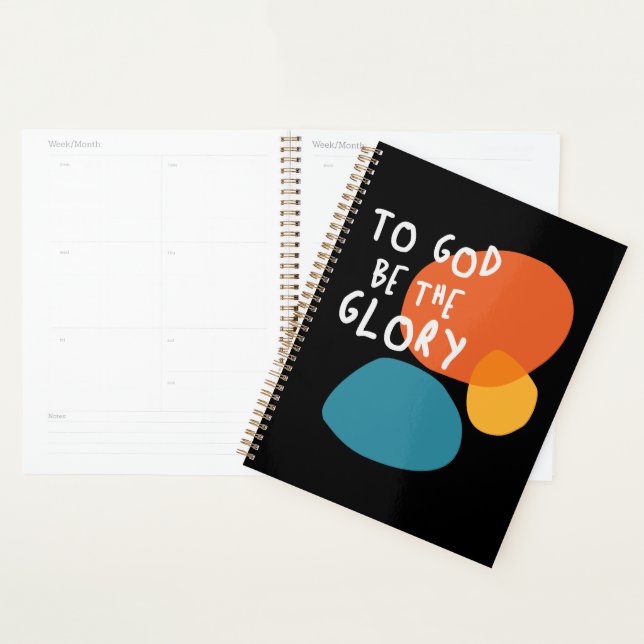 To God Be The Glory - Uplifting Christian Quote Planner (Display)