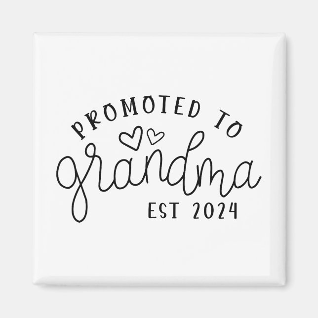 To Grandma Est 2024 New Grandma Mothers Day  Magnet (Front)