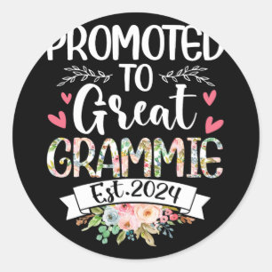 To Great Grammie Est 2024 Mothers Day Classic Round Sticker