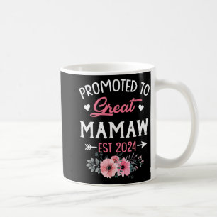 To Great Mamaw Est 2024 Flower Coffee Mug