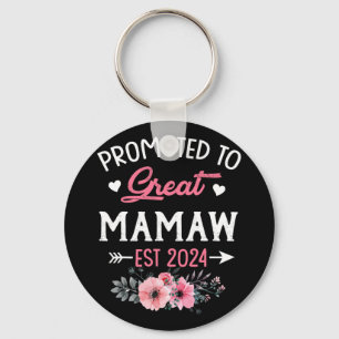 To Great Mamaw Est 2024 Flower Key Ring