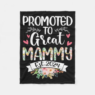 To Great Mammy Est 2024 Mothers Day  Fleece Blanket