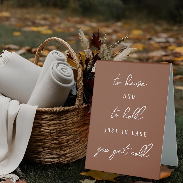 To Have and to Hold Autumn Wedding Blankets Favour (Creator Uploaded)