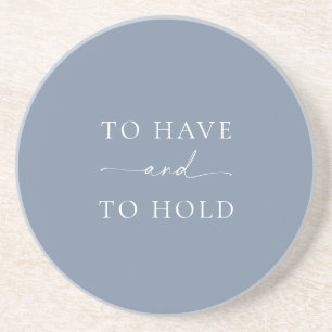 “To Have and To Hold” Wedding Coaster