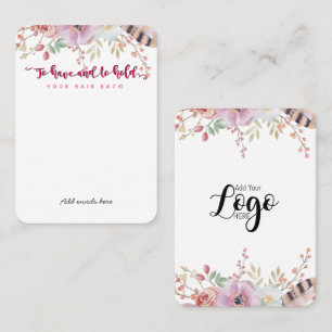 to have and to hold your hair back bachelorette business card