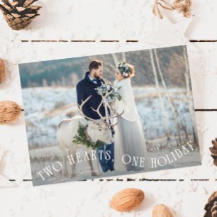 To Hearts One Holiday Newlywed Photo