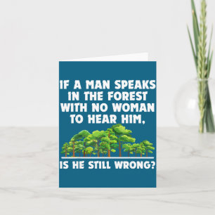 To If Speaks Forest No Hear Card