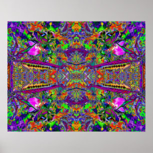 "To India, With Love" Psychedelic Abstract Art Poster