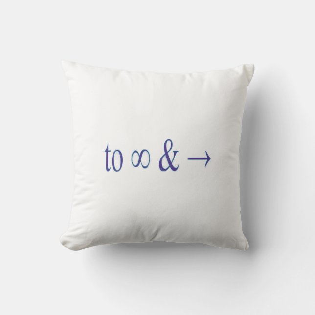 To infinity and beyond cushion (Front)