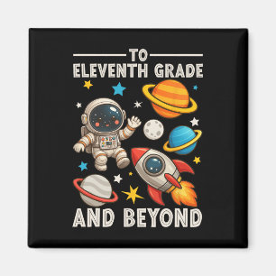To Junior And Beyond Astronaut Funny Back To Schoo Magnet