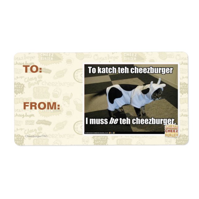 To katch teh cheezburger (Front)