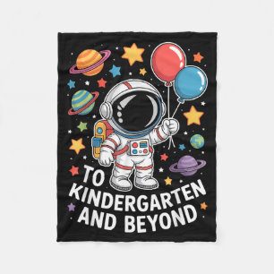 To Kindergarten And Beyond Astronaut Space Back To Fleece Blanket