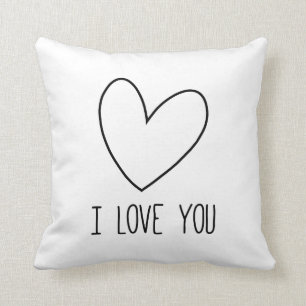 To kiss heart I Love You Cushion