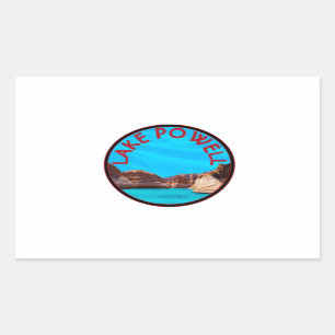 To Lake Powell Rectangular Sticker