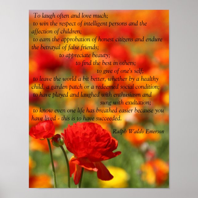 To laugh often and love much... poster (Front)