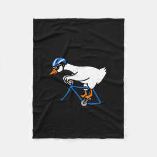 To Left S Silly Goose Funny Cycling Bicycle Bike Fleece Blanket