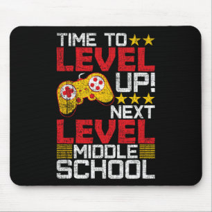 To Level Up Middle School Video Gamer Graduation  Mouse Pad