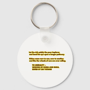 TO LIBERALITY Yellow Red2 Words to Live By jGibne Key Ring
