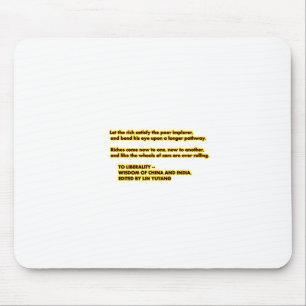 TO LIBERALITY Yellow Red2 Words to Live By jGibne Mouse Pad
