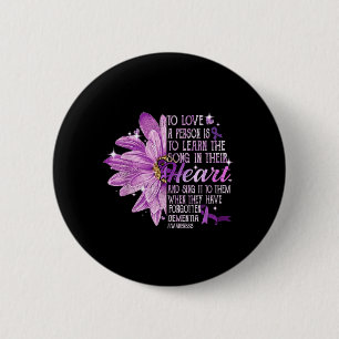 to Love a Person is to Learn The Song Heart 6 Cm Round Badge