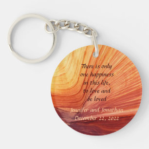 To Love and Be Loved Wedding Favour Key Ring