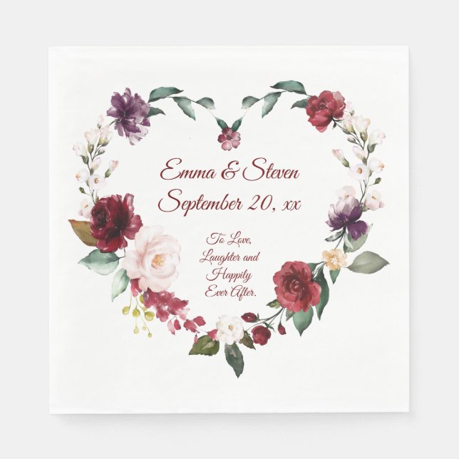 To Love and Laughter Napkin (Front)