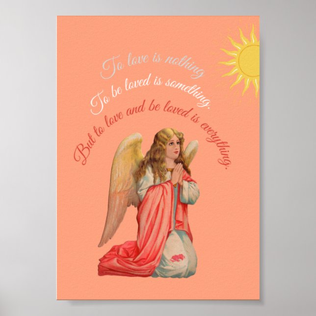 "To love and to be loved is everything". Poster (Front)