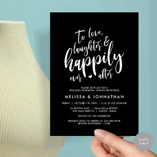 To Love Laughter and Happily Ever After Invitation
