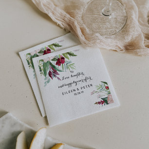 To Love, Laughter, and Happily Ever After Napkin