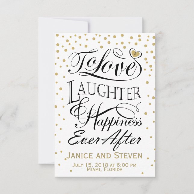 To love laughter and happiness ever after design (Front)