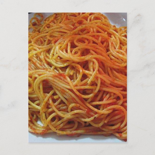 To Love Spaghetti Postcard (Front)