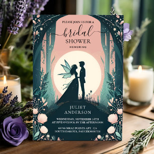 To Magical Dream Mystical Stars Moon Bridal Shower Invitation
