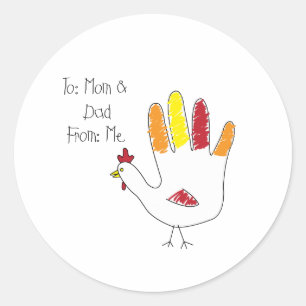 To Mom & Dad Classic Round Sticker