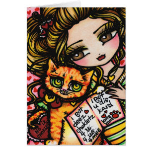 TO MOM FROM CAT Cute Comic Art by Hannah Lynn