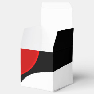To Mr. Redd: Abstract Black, White & Red Favour Box