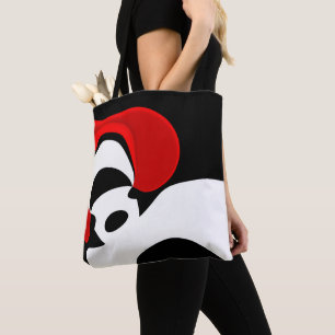 To Mr. Redd: Abstract Black, White & Red Tote Bag