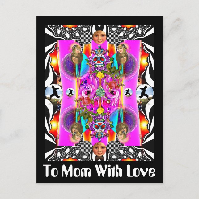 To Mum With Love Postcard (Front)