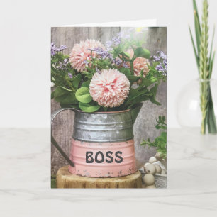 TO MY AMAZING **BOSS** BIRTHDAY CARD