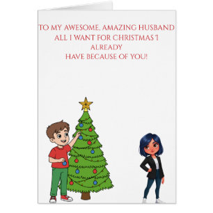 To my Amazing Husband at Christmas card